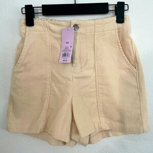 Target Wild Fable - Corduroy beige shorts XXS, new with tags